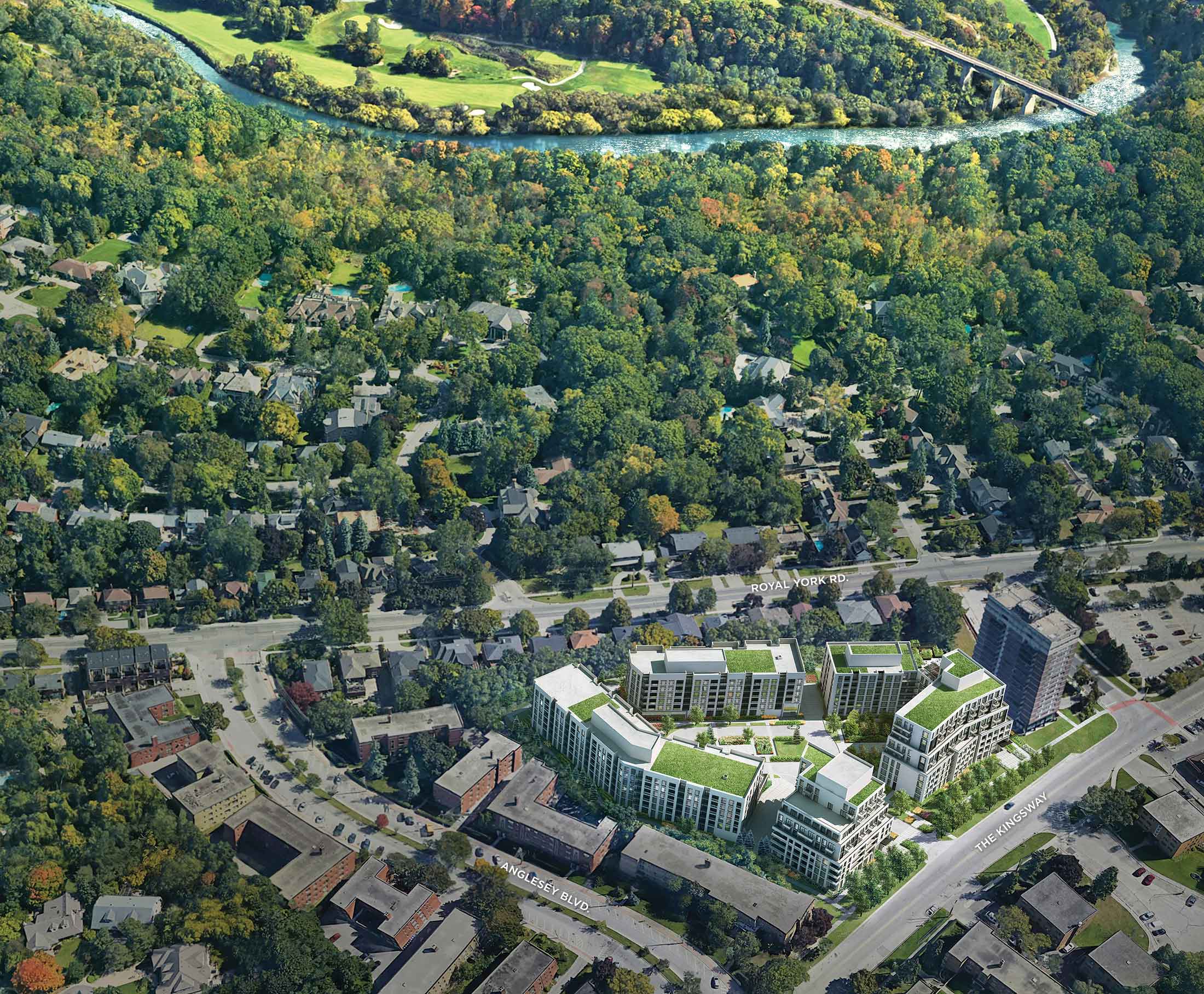 293 Kingsway Aerial View